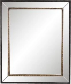 Wandspiegel 50*3*60 Cm - Zwart Hout