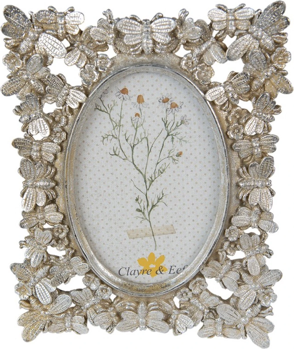 Set Van 2 X Fotolijst 10x15 Cm Zilverkleurig Kunststof Fotokader Wissellijst Foto Frame