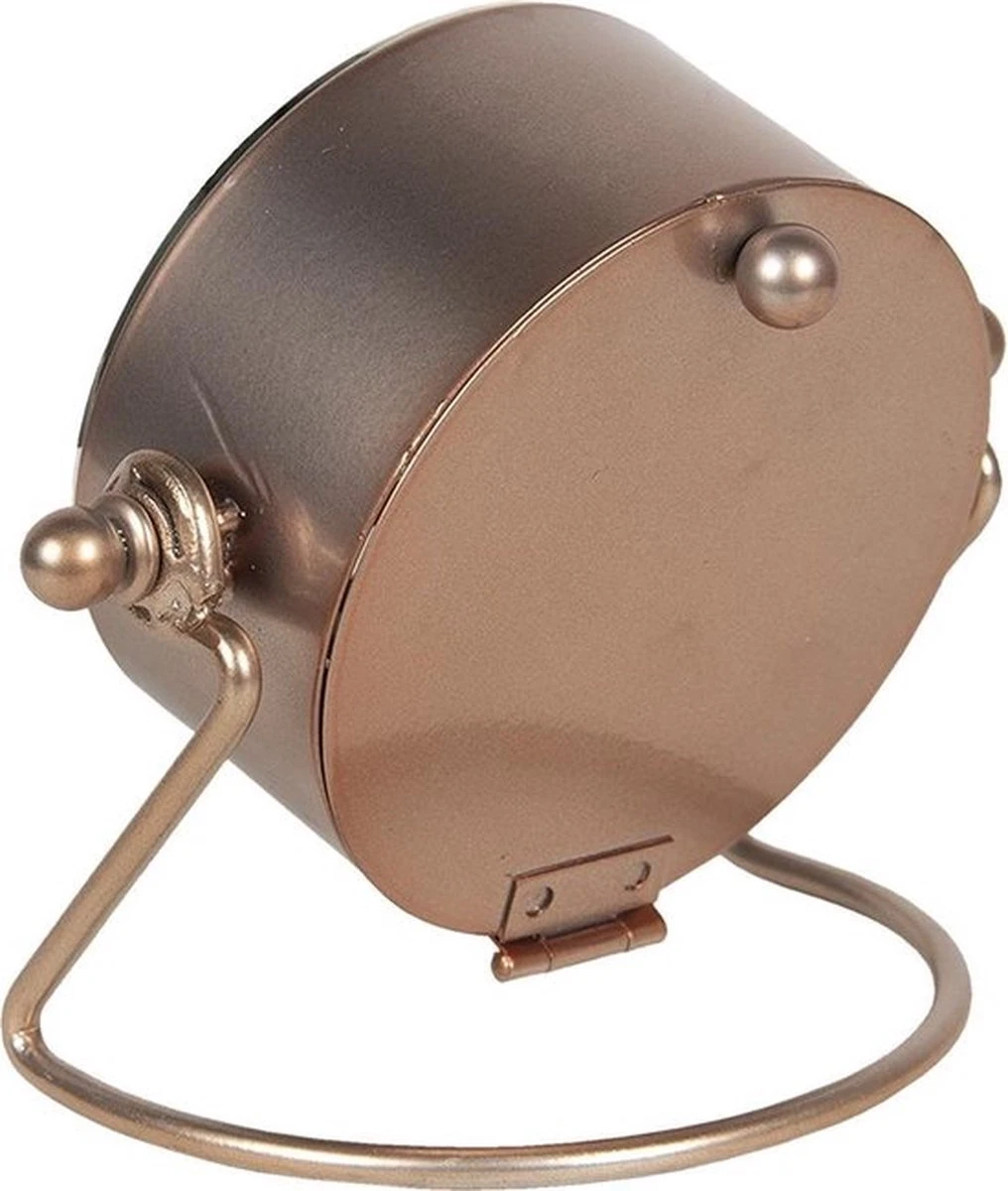 Tafelklok 15*8*12 Cm / 1*AA Zilverkleurig Ijzer Rond Tafelklokken Binnen Staand Klokje Tafelklokje 5 Tafelklok 15*8*12 Cm / 1*AA Zilverkleurig Ijzer Rond Tafelklokken Binnen Staand Klokje Tafelklokje - Afbeelding 3