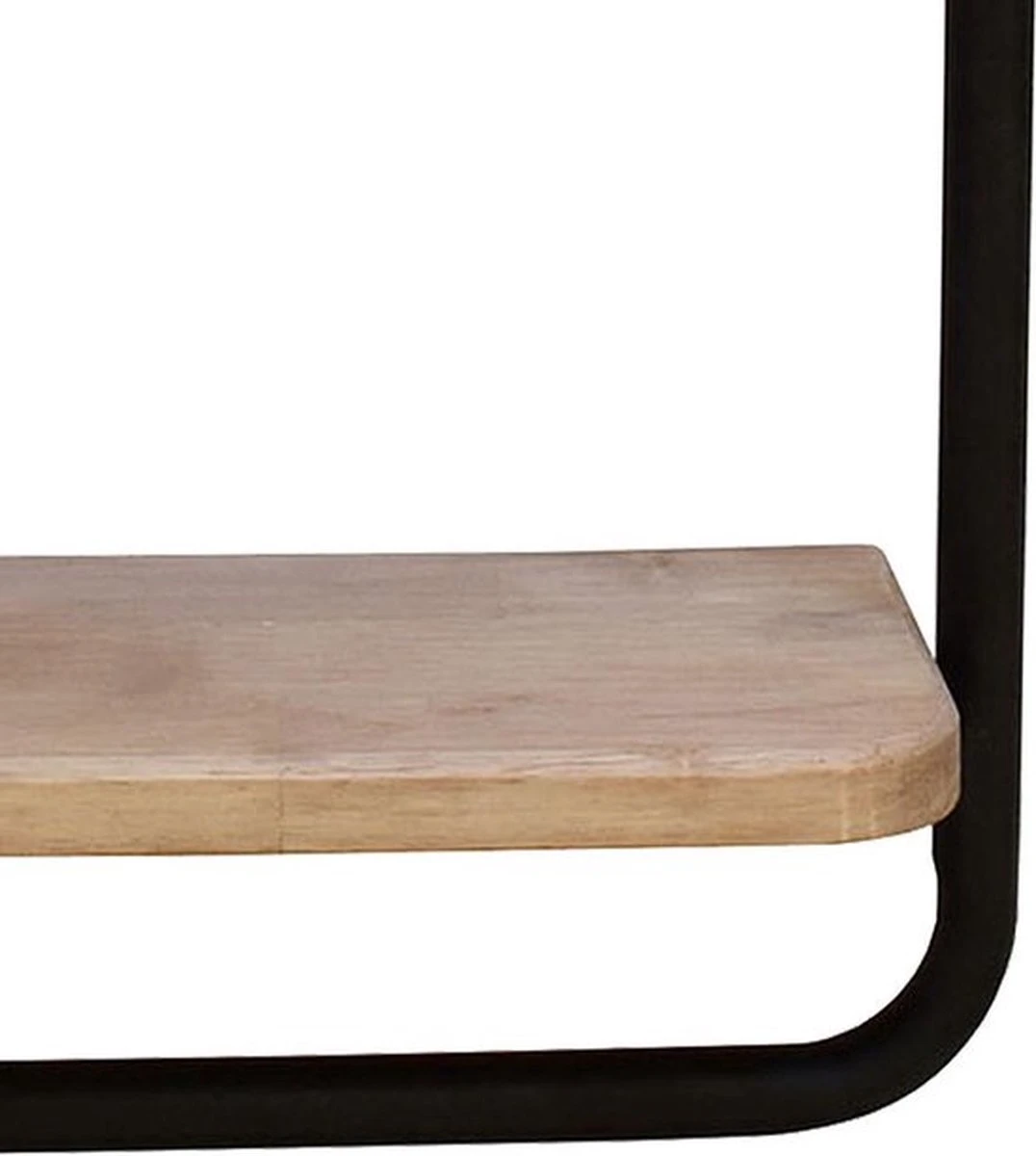 Wandrek 30*15*80 Cm Bruin Ijzer Rechthoek Muurrek Opbergkast Hangkast - Hout 4 Wandrek 30*15*80 Cm Bruin Ijzer Rechthoek Muurrek Opbergkast Hangkast - Hout - Afbeelding 2