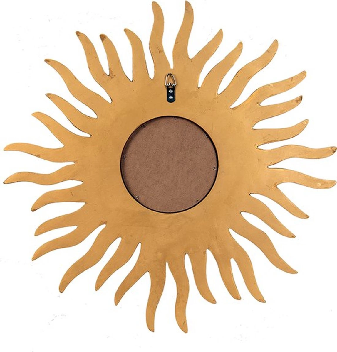 Wandspiegel Zon Ø 65 Cm Goudkleurig Kunststof, Glas Grote Spiegel Muur Spiegel Wanddecoratie 4 Wandspiegel Zon Ø 65 Cm Goudkleurig Kunststof, Glas Grote Spiegel Muur Spiegel Wanddecoratie - Afbeelding 2