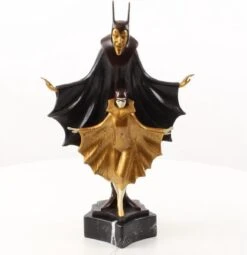 Beeld - De Bronzen Duivels - Sculptuur - 42,5 Cm Hoog