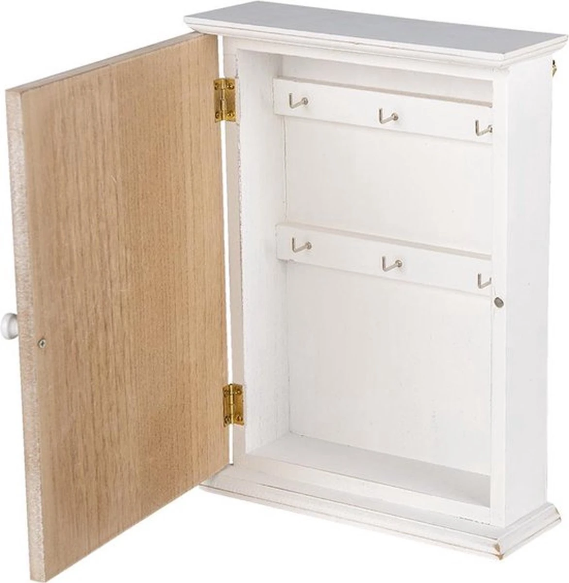 Sleutelkastje 20*7*27 Cm Bruin, Beige Hout Rechthoek Bloemen Sleutelhouder Sleutelrekje Wandkast 4 Sleutelkastje 20*7*27 Cm Bruin, Beige Hout Rechthoek Bloemen Sleutelhouder Sleutelrekje Wandkast - Afbeelding 2