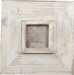 Set Van 2 X Fotolijst 9x9 Cm Wit Hout Vierkant Fotokader Wissellijst Foto Frame