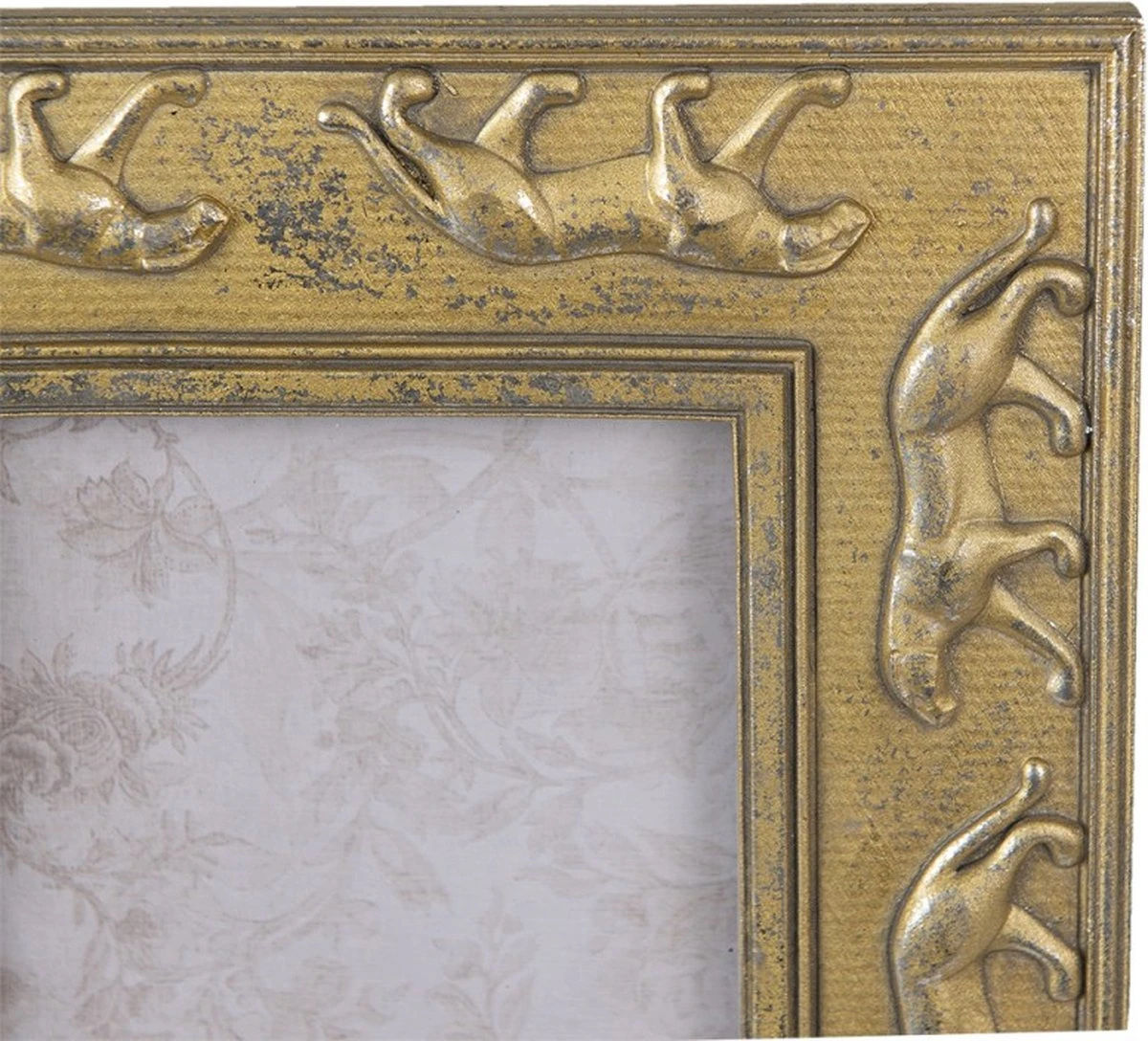 Set Van 2 X Fotolijst 10x15 Cm Goudkleurig Kunststof Fotokader Wissellijst Foto Frame 4 Set Van 2 X Fotolijst 10x15 Cm Goudkleurig Kunststof Fotokader Wissellijst Foto Frame - Afbeelding 2