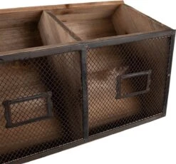 Wandrek 60x19x30 Cm Bruin Hout Ijzer Rechthoek Muurrek 8 Wandrek 60x19x30 Cm Bruin Hout Ijzer Rechthoek Muurrek -Trendybywave 1200x1118