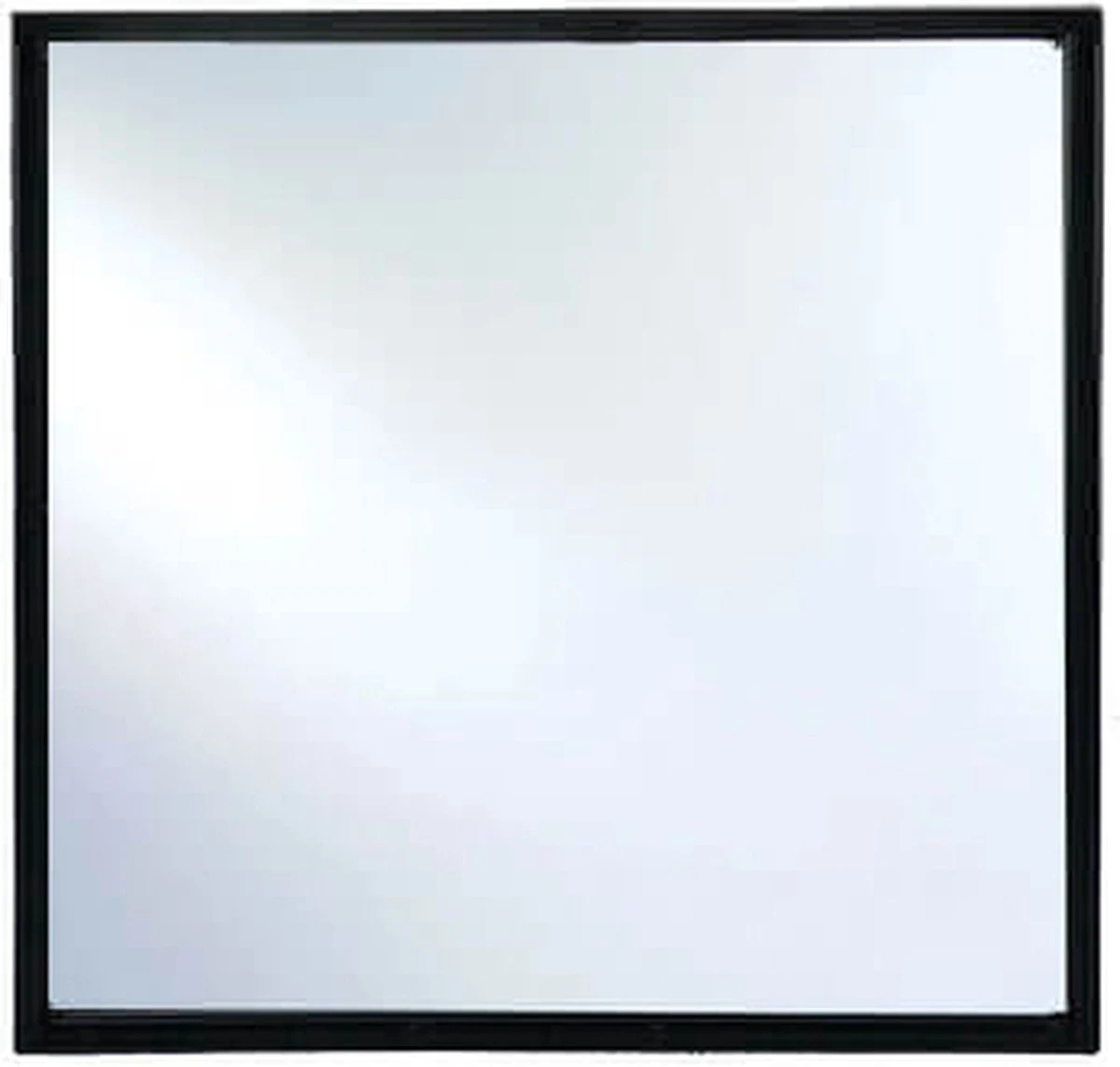 Spiegel - Vierkante Spiegel - Zwart Ijzeren Frame - H60cm 3 Spiegel - Vierkante Spiegel - Zwart Ijzeren Frame - H60cm