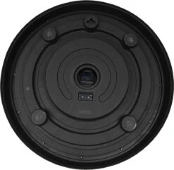 Wandklok Ø 76 Cm Zwart Kunststof Rond Muurklok Hangklok Keukenklok -Trendybywave 1200x1169