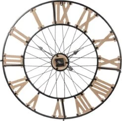 Wandklok Ø 80*4 Cm / 1*AA Bruin Hout, Metaal Rond Muurklok Hangklok Keukenklok 6 Wandklok Ø 80*4 Cm / 1*AA Bruin Hout, Metaal Rond Muurklok Hangklok Keukenklok -Trendybywave 1200x1193 5