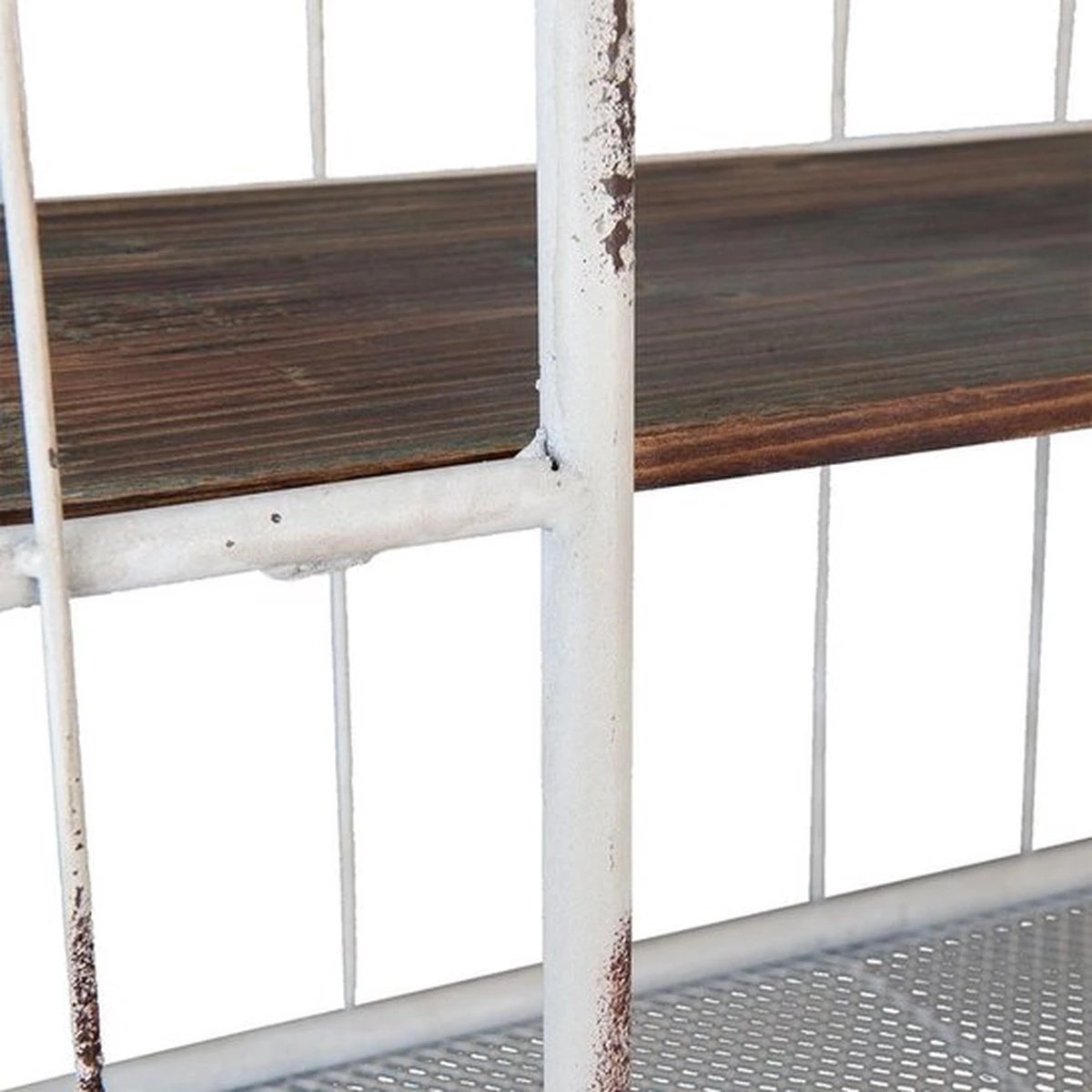 Wandrek 60*23*51 Cm - Wit IJzer 4 Wandrek 60*23*51 Cm - Wit IJzer - Afbeelding 2