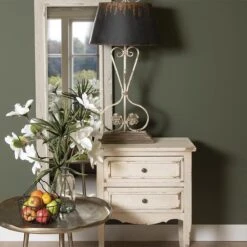 Wandspiegel 56*6*176 Cm - Grijs Hout Glas