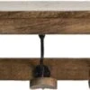 Wandkapstok 5 Haken 70*17*17 Cm Bruin Hout, Ijzer Kapstok Met Plank -Trendybywave 1200x314