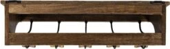 Wandkapstok 5 Haken 70*17*17 Cm Bruin Hout, Ijzer Kapstok Met Plank 9 Wandkapstok 5 Haken 70*17*17 Cm Bruin Hout, Ijzer Kapstok Met Plank -Trendybywave 1200x350