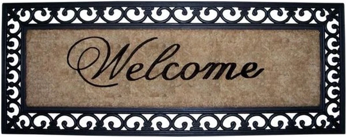 Deurmat 120*45*2 Cm - Zwart Kokosvezel Rubber 3 Deurmat 120*45*2 Cm - Zwart Kokosvezel Rubber