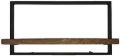 Wandrek - Hout - Metalen Frame - 140 Cm Breed - H35cm