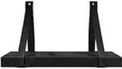 Wandplank - Houten Wandplank - Zwart - 40 Cm Breed