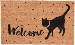 Deurmat - Kat Welcome - 75x45x1 Cm