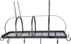 Pannenrek Hangend 91*41*76 Cm - Zwart IJzer