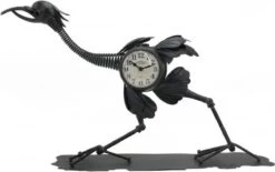 Tafelklok - 43 Cm Hoog - Kraanvogel Klok Zwart