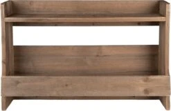 Wandrek 60x12x42 Cm Bruin Hout Muurrek
