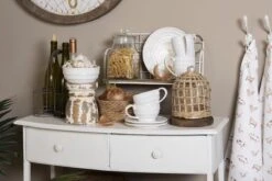 Wandrek 41*18*21 Cm Wit Ijzer Rechthoek Muurrek Opbergkast Hangkast -Trendybywave 1200x800 2