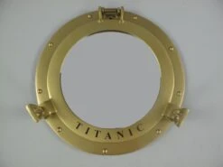 Titanic Spiegel - Aluminium - Goud - 29 Cm Hoog