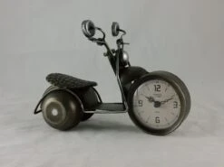 Tafelklok - 16 Cm Hoog - Motorfiets Brons