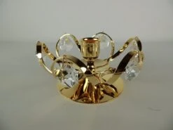 Staande Kandelaar - 5,5 Cm Hoog - 6 Kristallen