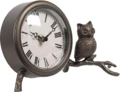 Tafelklok 20*12*12 Cm / 1*AA Bruin Metaal Rond Uil Tafelklokken Binnen Staand Klokje Tafelklokje 6 Tafelklok 20*12*12 Cm / 1*AA Bruin Metaal Rond Uil Tafelklokken Binnen Staand Klokje Tafelklokje -Trendybywave 1200x918