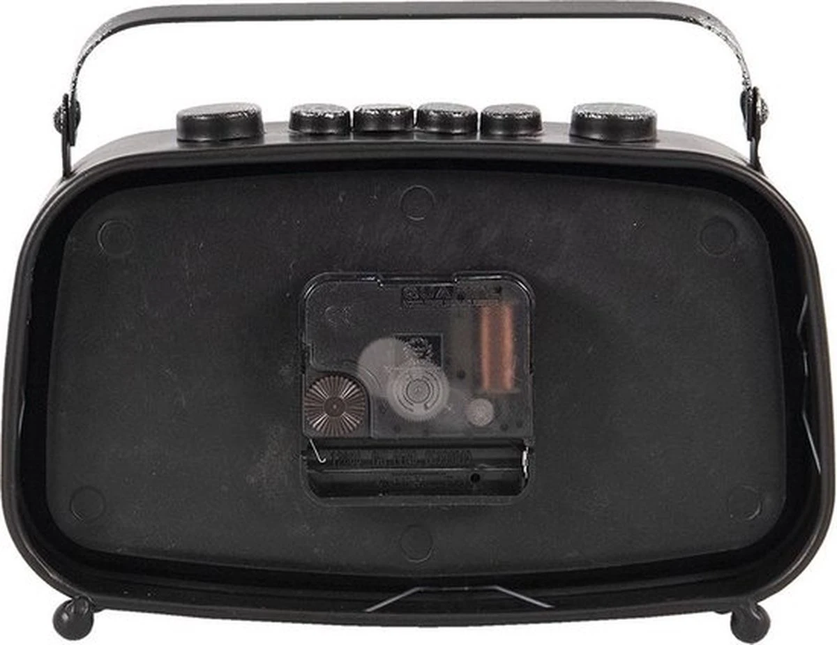 Tafelklok 20*5*15 Cm / 1*AA Bruin Metaal Rechthoek Radio Tafelklokken Binnen Staand Klokje Tafelklokje 4 Tafelklok 20*5*15 Cm / 1*AA Bruin Metaal Rechthoek Radio Tafelklokken Binnen Staand Klokje Tafelklokje - Afbeelding 2