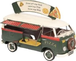 Modelauto Volkswagen Bus Licentie Camper 25*14*18 Cm Groen Metaal Miniatuur VW Bus Miniatuur Auto