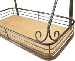 Wandrek 42*20*36 Cm Zwart Ijzer Muurrek Boekenrek Hangrek -Trendybywave 1200x979