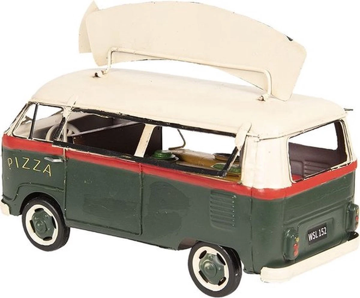 Modelauto Volkswagen Bus Licentie Camper 25*14*18 Cm Groen Metaal Miniatuur VW Bus Miniatuur Auto 4 Modelauto Volkswagen Bus Licentie Camper 25*14*18 Cm Groen Metaal Miniatuur VW Bus Miniatuur Auto - Afbeelding 2