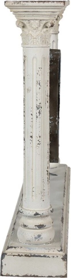 Wandklok 76*12*48 Cm / 1*AA Wit Hout, Metaal Rechthoek Krullen Muurklok Hangklok Keukenklok 8 Wandklok 76*12*48 Cm / 1*AA Wit Hout, Metaal Rechthoek Krullen Muurklok Hangklok Keukenklok -Trendybywave 307x1200