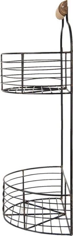 Wandrek 31x17x54 Cm Zwart Ijzer Muurrek Opbergkast Hangkast 7 Wandrek 31x17x54 Cm Zwart Ijzer Muurrek Opbergkast Hangkast -Trendybywave 372x1200