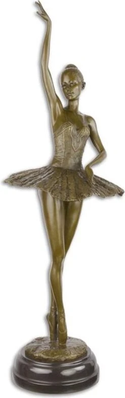 Bronzen Beeld - Ballerina - Bronzen Beeld Dansende Ballerina - 66,5 Cm Hoog