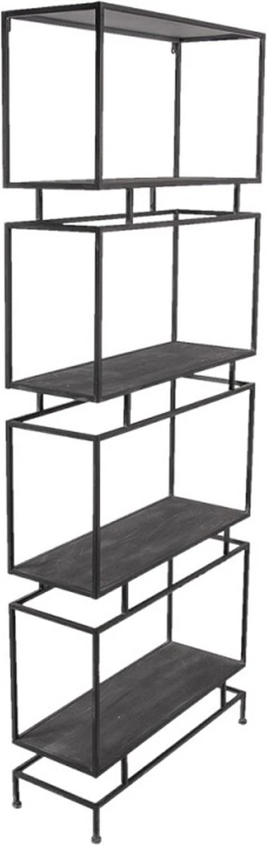 Wandrek 61*23*160 Cm Bruin Metaal Muurrek Opbergkast Woondecoratie 4 Wandrek 61*23*160 Cm Bruin Metaal Muurrek Opbergkast Woondecoratie - Afbeelding 2