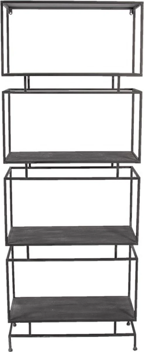 Wandrek 61*23*160 Cm Bruin Metaal Muurrek Opbergkast Woondecoratie 3 Wandrek 61*23*160 Cm Bruin Metaal Muurrek Opbergkast Woondecoratie