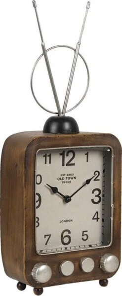 Tafelklok 20*11*50 Cm / 1*AA Bruin Metaal Rechthoek Tafelklokken Binnen Staand Klokje Tafelklokje 5 Tafelklok 20*11*50 Cm / 1*AA Bruin Metaal Rechthoek Tafelklokken Binnen Staand Klokje Tafelklokje -Trendybywave 494x1200