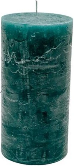 Stompkaars - Petrol - 10x20cm - Parafine - Set Van 3