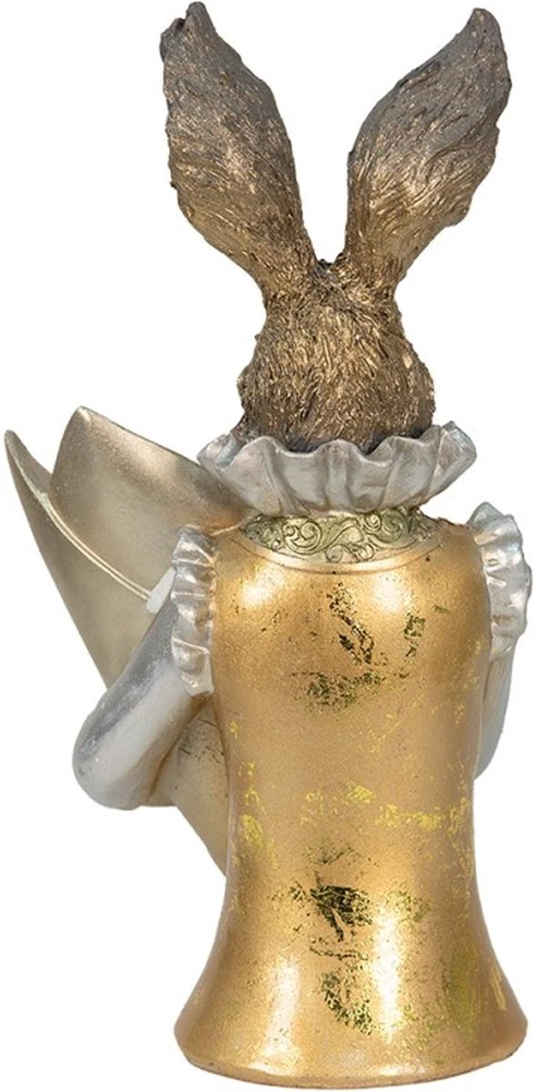 Decoratie Beeld Konijn 16*13*30 Cm Goudkleurig Kunststof Decoratief Figuur Paashaas Woonaccessoires 6 Decoratie Beeld Konijn 16*13*30 Cm Goudkleurig Kunststof Decoratief Figuur Paashaas Woonaccessoires - Afbeelding 4
