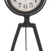 Tafelklok 15*5*32 Cm / 1*AA Bruin Ijzer, Glas Rond Tafelklokken Binnen Staand Klokje Tafelklokje 1 Tafelklok 15*5*32 Cm / 1*AA Bruin Ijzer, Glas Rond Tafelklokken Binnen Staand Klokje Tafelklokje -Trendybywave 592x1200