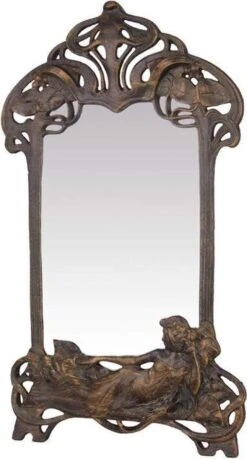 Spiegel - Spiegel Met Gietijzeren Frame - Functioneel, Decoratie