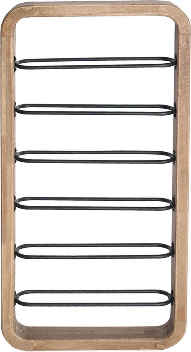 Wandrek 40*6*80 Cm Bruin Ijzer Rechthoek Muurrek Opbergkast Hangkast 3 Wandrek 40*6*80 Cm Bruin Ijzer Rechthoek Muurrek Opbergkast Hangkast