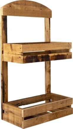 Wandrek 40*20*70 Cm Bruin Hout Rechthoek Muurrek Opbergkast Hangkast