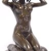Bronzen Beeld - "Nieuwe Ketting" - Naakte Vrouw - Sculptuur - 29 Cm Hoog -Trendybywave 705x1200