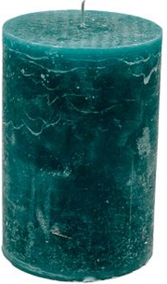 Stompkaars - Petrol - 10x15cm - Parafine - Set Van 2