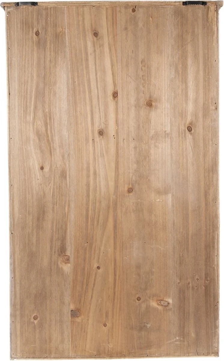 Wandrek 49x15x80 Cm Wit Bruin Hout Metaal Rechthoek Muurrek Opbergkast 5 Wandrek 49x15x80 Cm Wit Bruin Hout Metaal Rechthoek Muurrek Opbergkast - Afbeelding 3