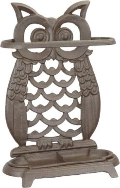 Parapluhouder - Gietijzeren Houder - Uil - 47,7 Cm Hoog