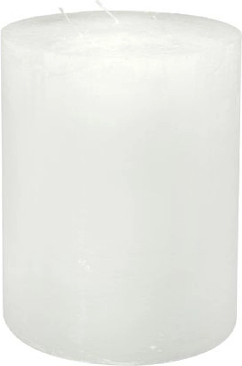 Stompkaars - Wit - 15x20cm - 3 Lonten - Parafine - Set Van 2 3 Stompkaars - Wit - 15x20cm - 3 Lonten - Parafine - Set Van 2